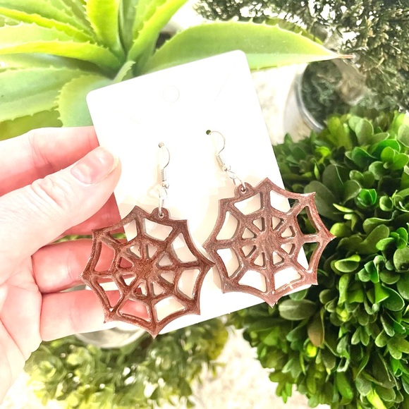 Spiderweb Earrings - Picture 5 of 7